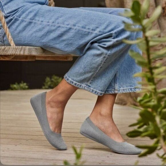 Allbirds Tree Breezers Washable Ballet Flat Comfort Travel Shoe Pink Size 9.5 - Picture 2 of 10